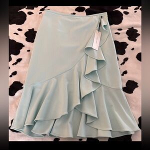 CALVIN KLEIN NWT Light Teal Long Flowing Women’s Skirt 6